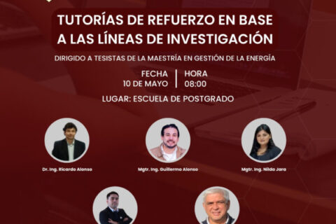 Tutorias de refuerzo, maestria en energia